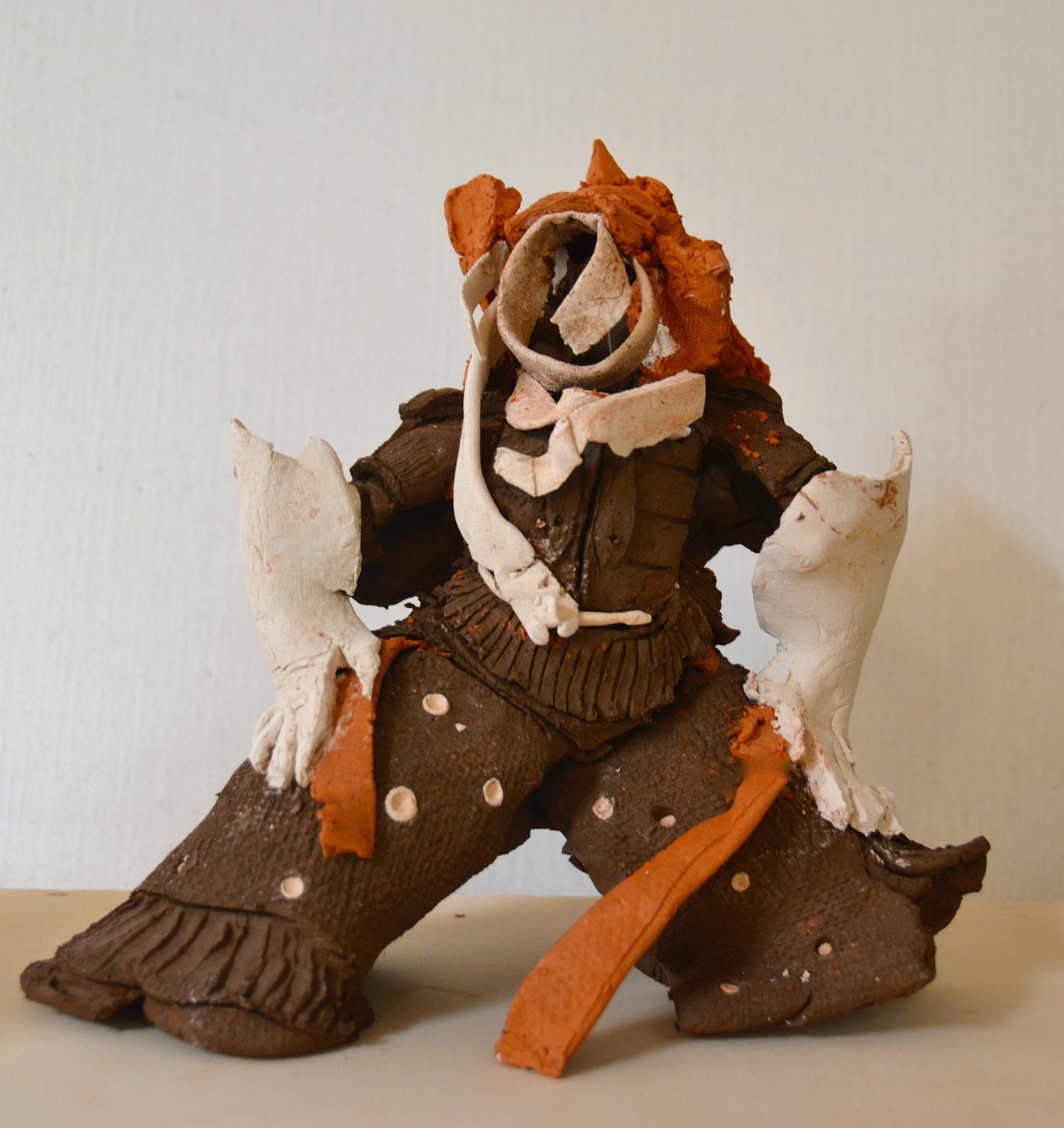 SAMURAI TAKEDASHINGEN, Terracotta, under plexiglass